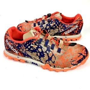 Reebok All terrain Women 9.5 Super OR Trail Running Shoes Orange Gray V67992